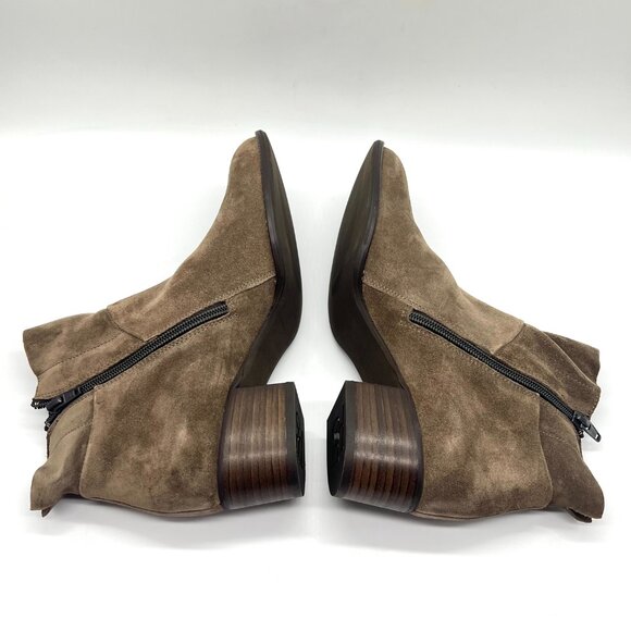 Paul Green Womens 8.5 US 6 UK Faye Brown Suede Leather Ankle Boots Shoes - Picture 8 of 15
